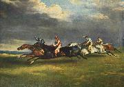 Theodore Gericault The 1821 Derby at Epsom painting